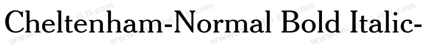 Cheltenham-Normal Bold Italic字体转换